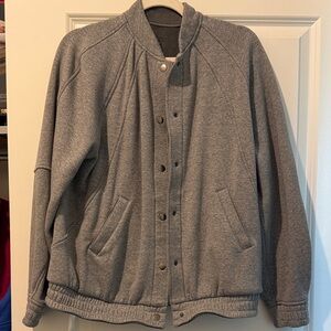 Lululemon Varsity Scuba Jacket in heathered gray